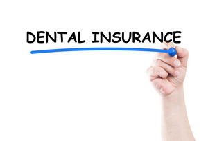 Underlining the words “Dental Insurance” with a marker